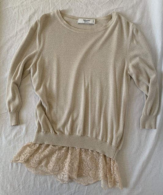 blugirl lace top size xs/s