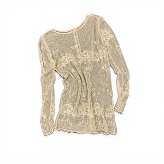creme lace longsleeve size xs/s