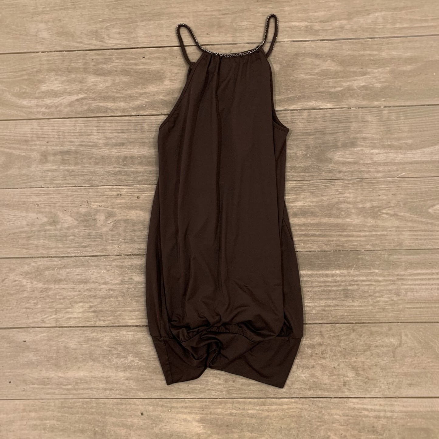 glitter chain long top / short dress size s