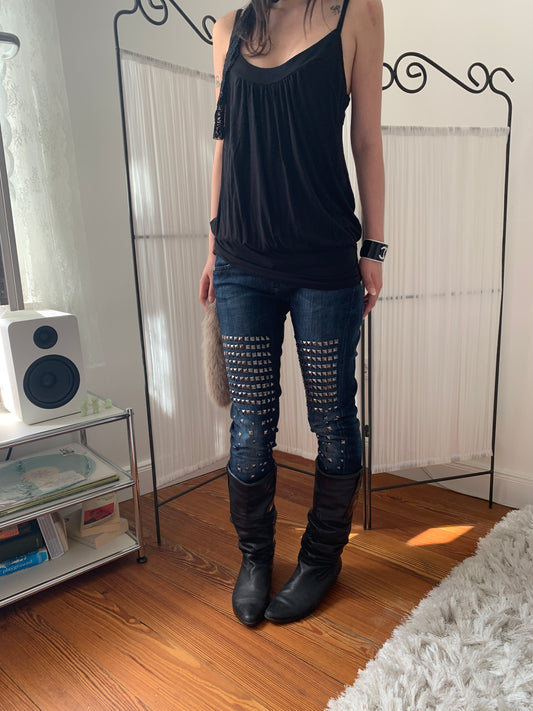 studded jeans size 28/34