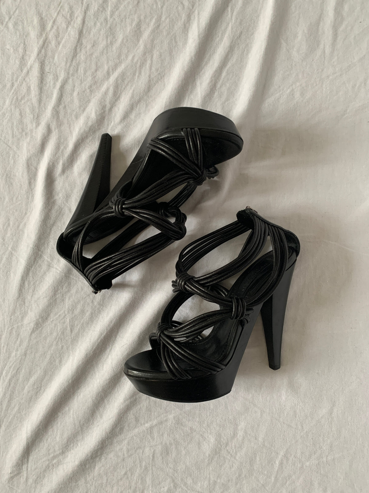 burberry prorsum cable knotted heels size 38