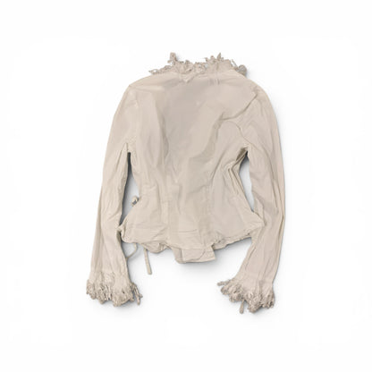 feather wrap blouse size s/m