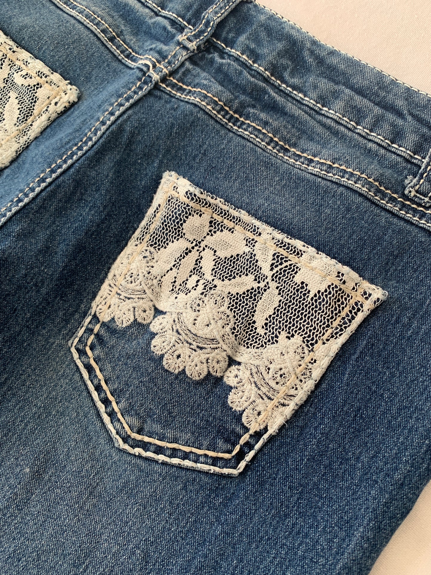 lace jeans size s