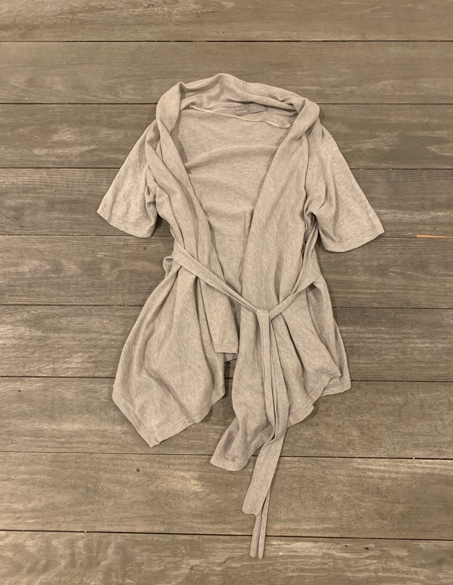 flowy lace up cardigan size m