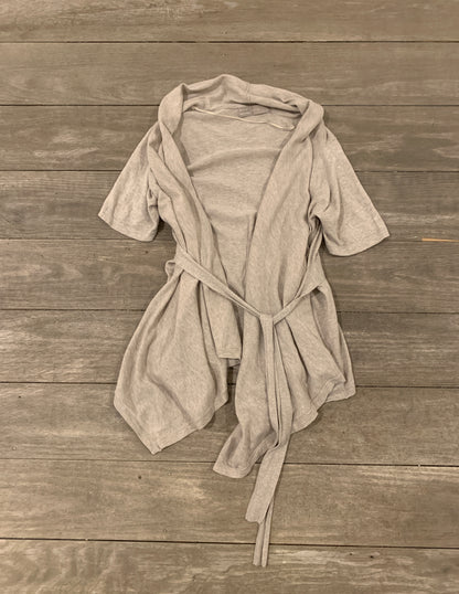 flowy lace up cardigan size m