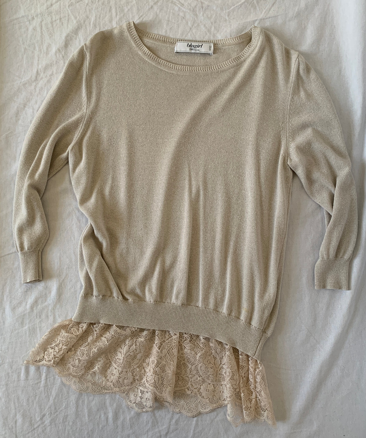 blugirl lace top size xs/s