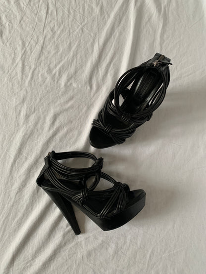 burberry prorsum cable knotted heels size 38