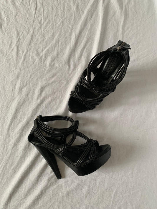 burberry prorsum cable knotted heels size 38