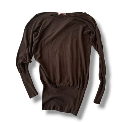 brown dress size s