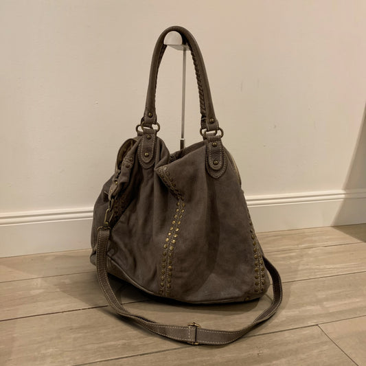 big slouchy studded bag