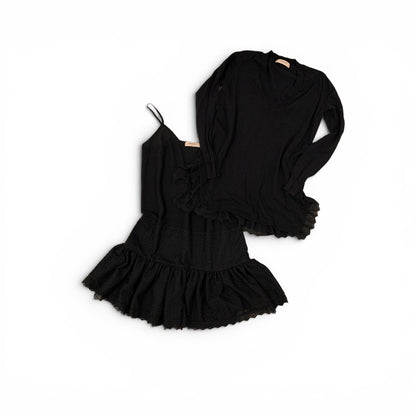 twinset dress and longsleeve with lace size xs/s