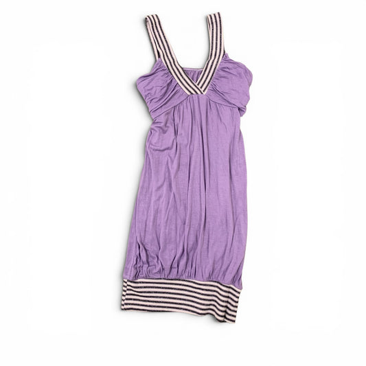 purple glitter long top / short dress size xs/s