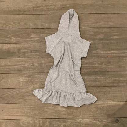 ruffled long top / short dress size s