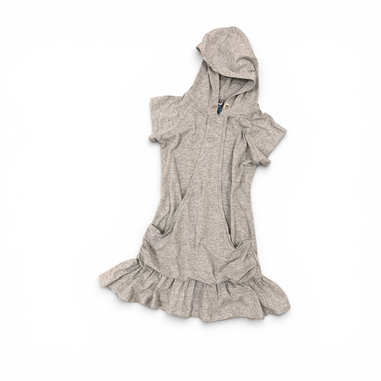 ruffled long top / short dress size s