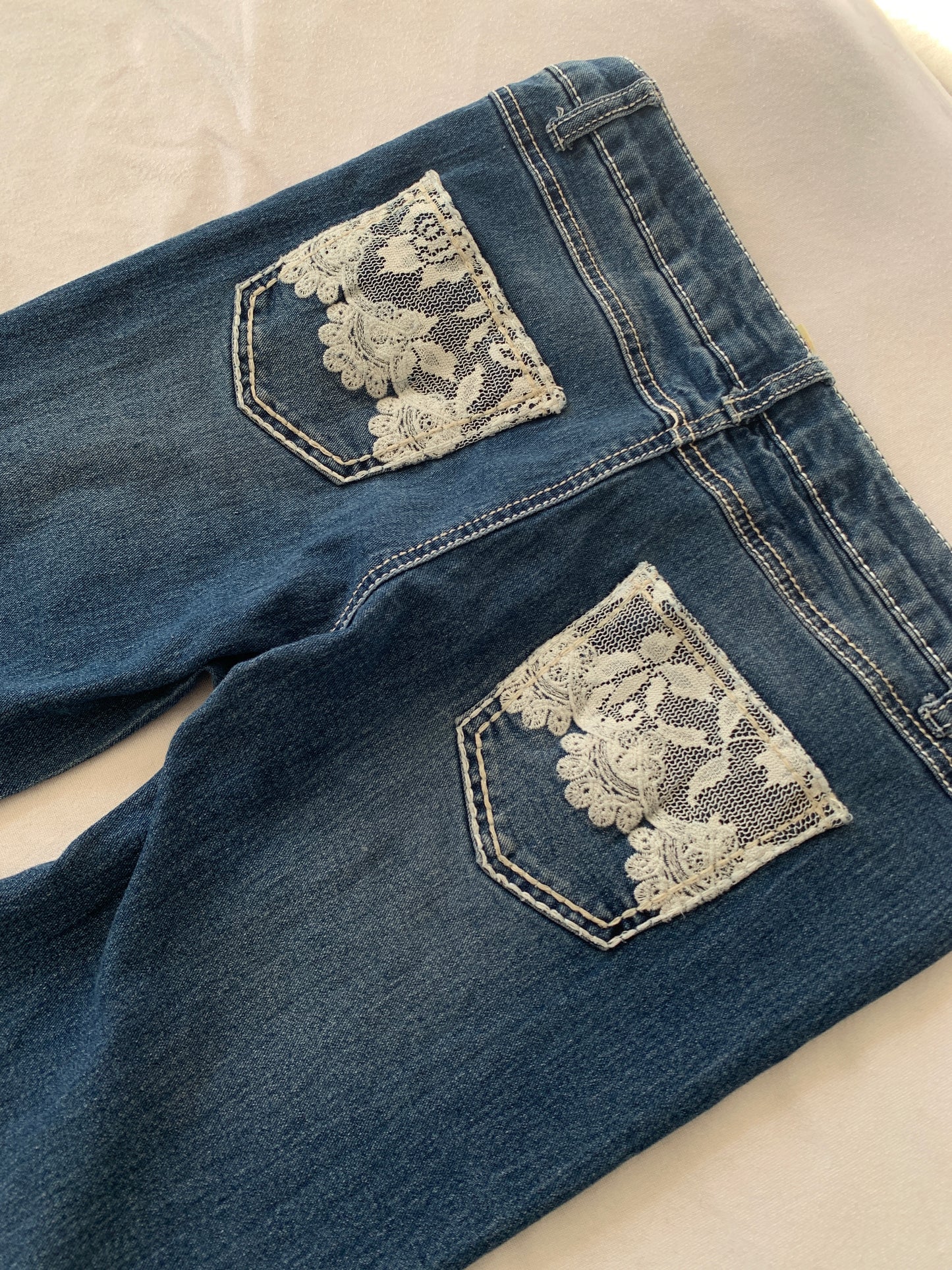 lace jeans size s