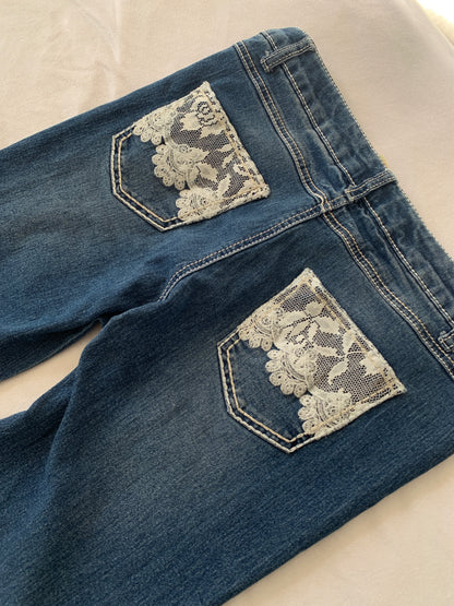 lace jeans size s