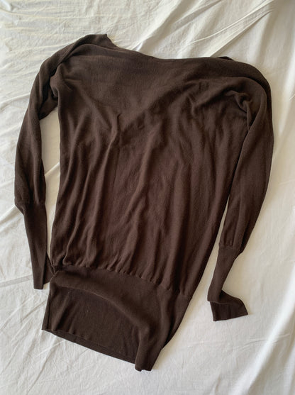 brown dress size s