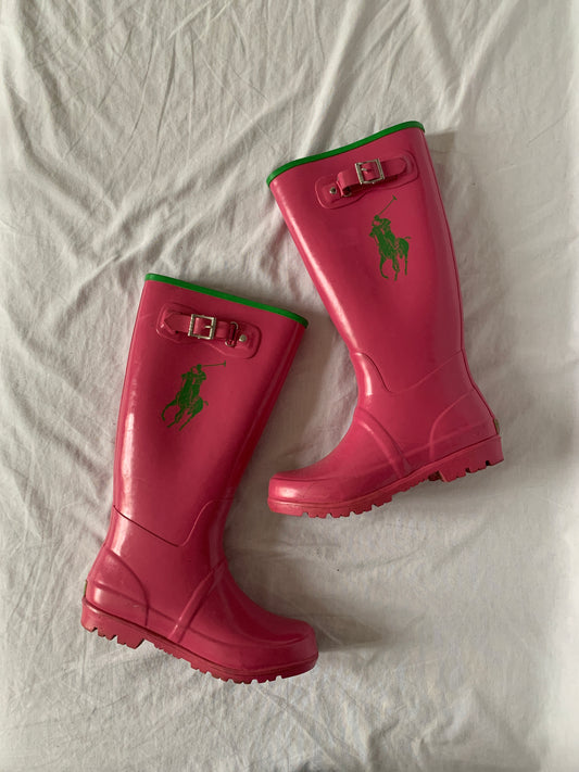 ralph lauren rain boots size 37