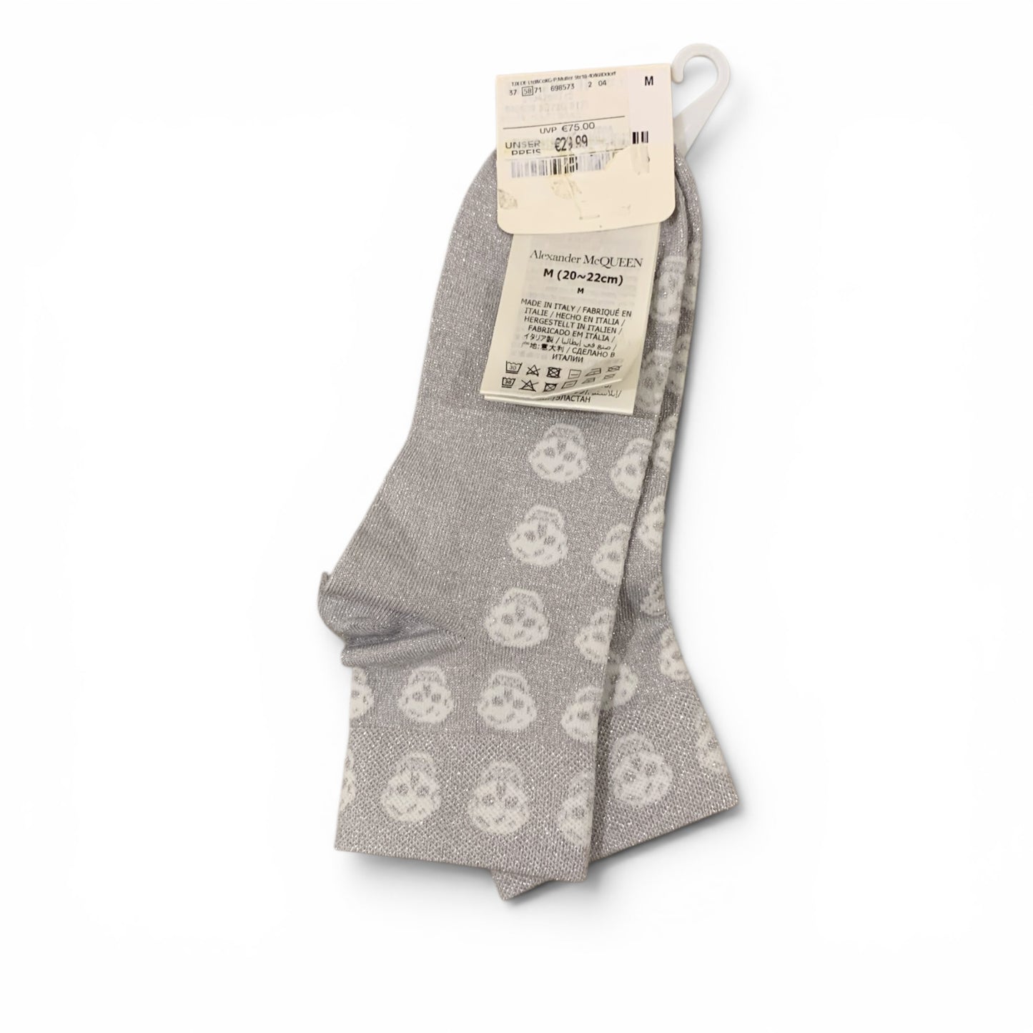 alexander mcqueen glitter socks 37