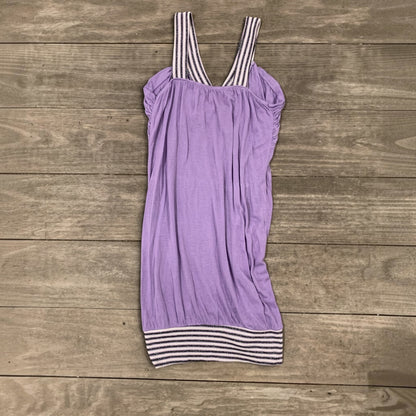 purple glitter long top / short dress size xs/s