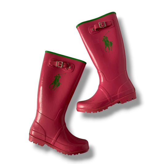 ralph lauren rain boots size 37