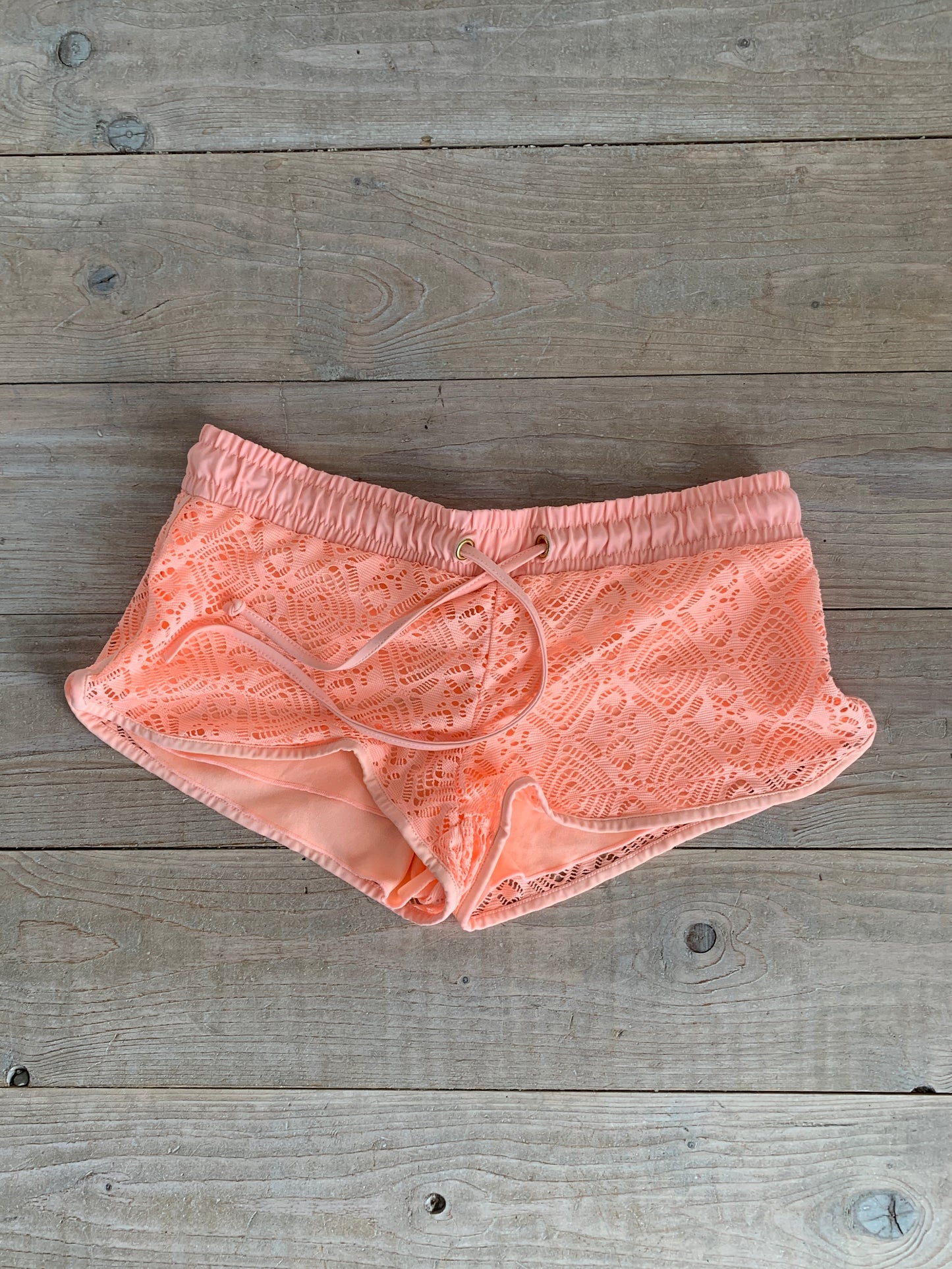 coral tumblr shorts size xs