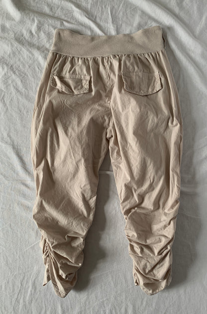 ruched calf harem trousers size xs