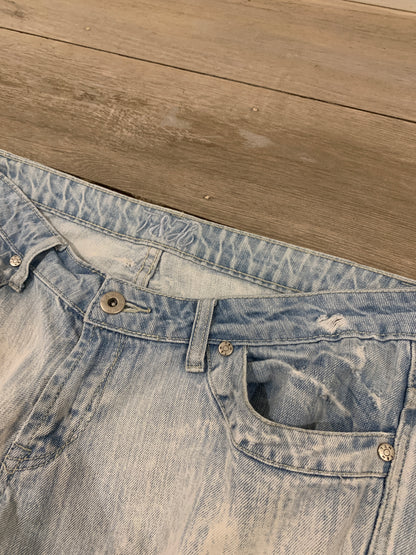 low waist distressed jeans size s/m