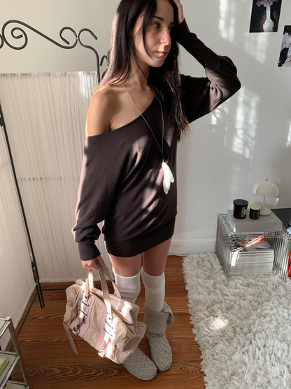 brown dress size s