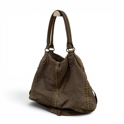 big slouchy studded bag