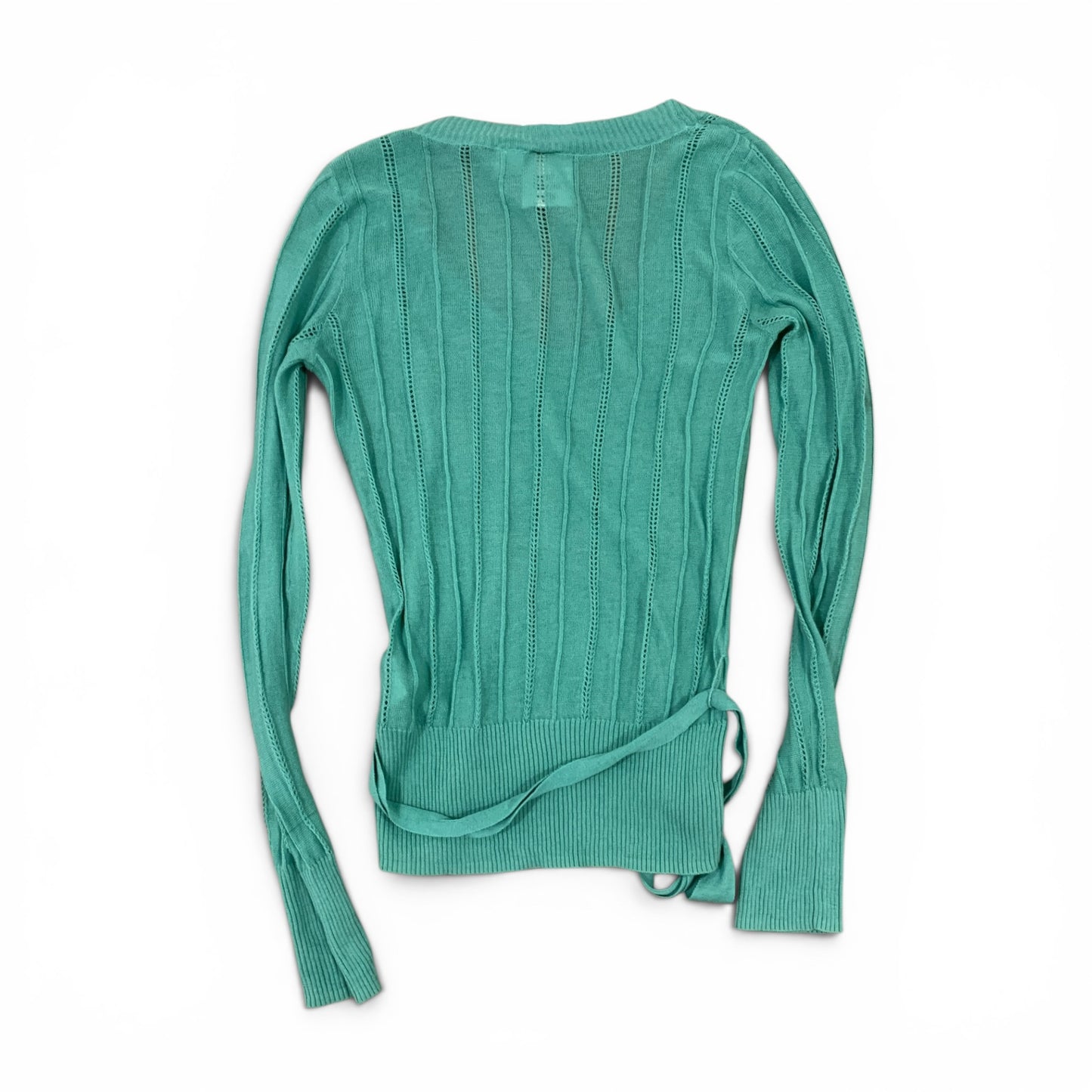 teal lace up top size xs