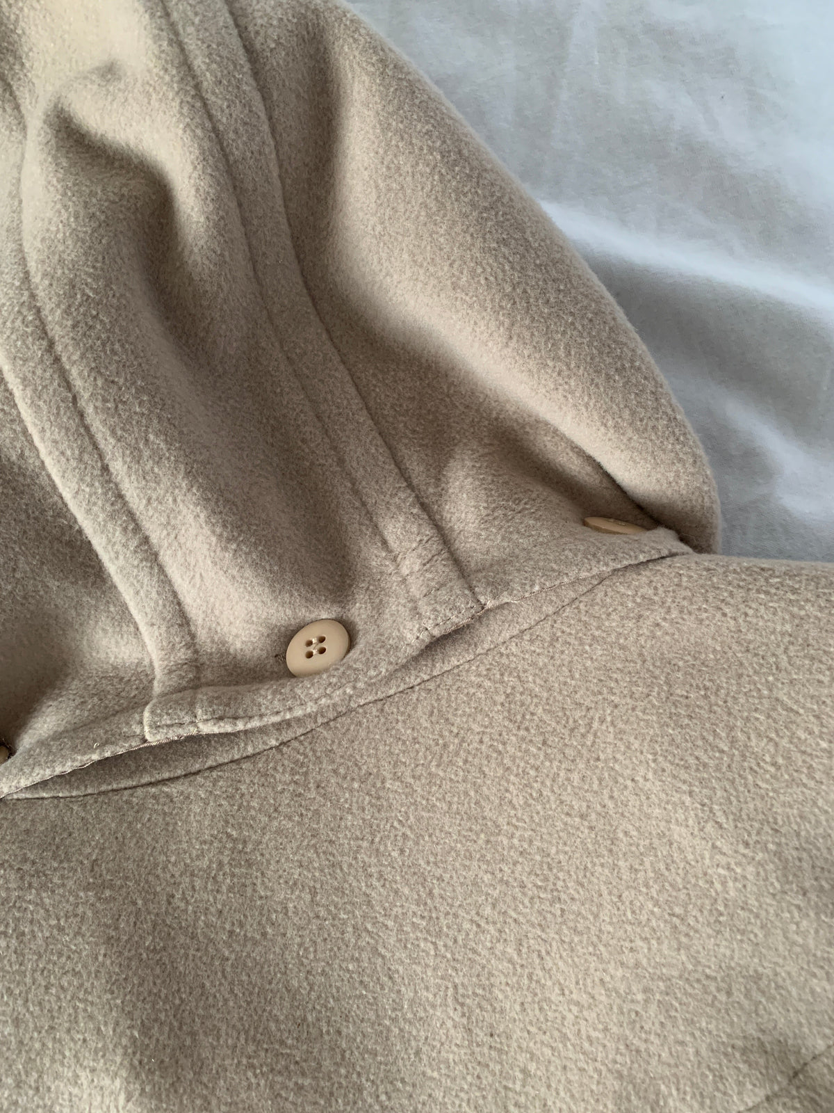 hooded twinset peacoat size s
