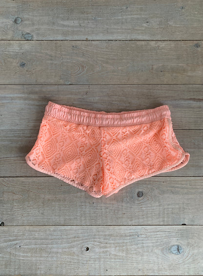 coral tumblr shorts size xs