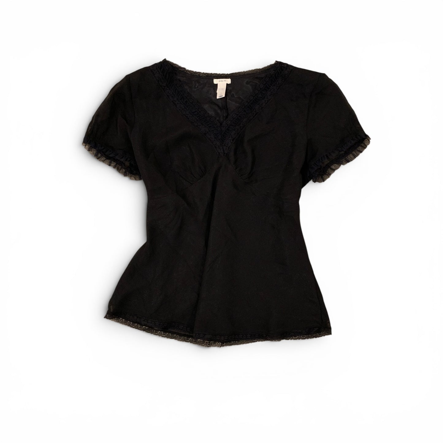 lace up blouse size l