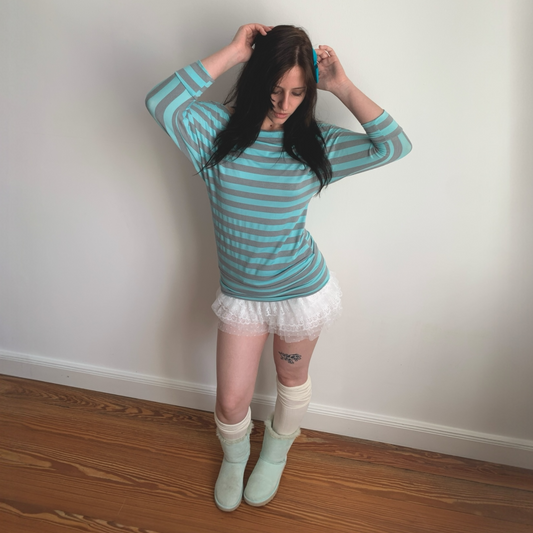 short dress / long top size s