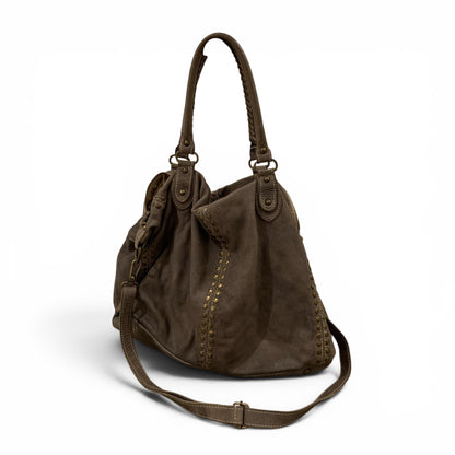 big slouchy studded bag