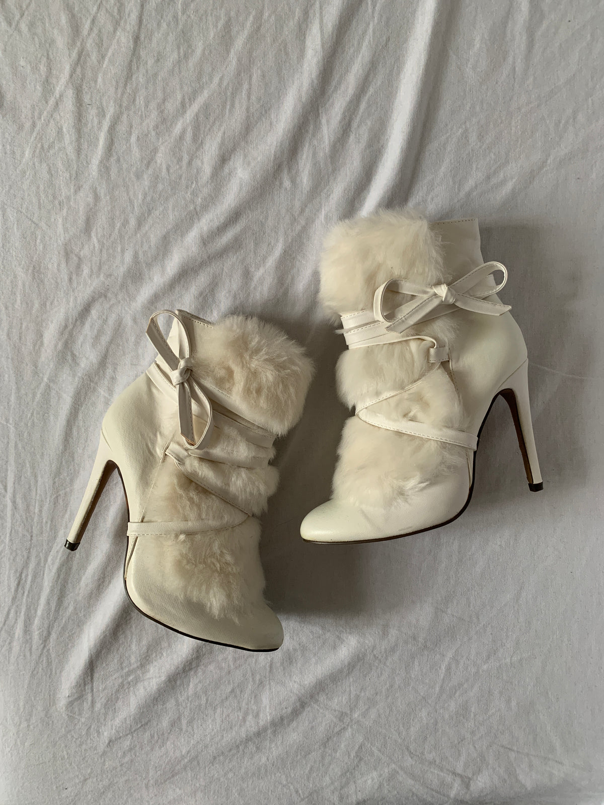 fur heels size 36/37