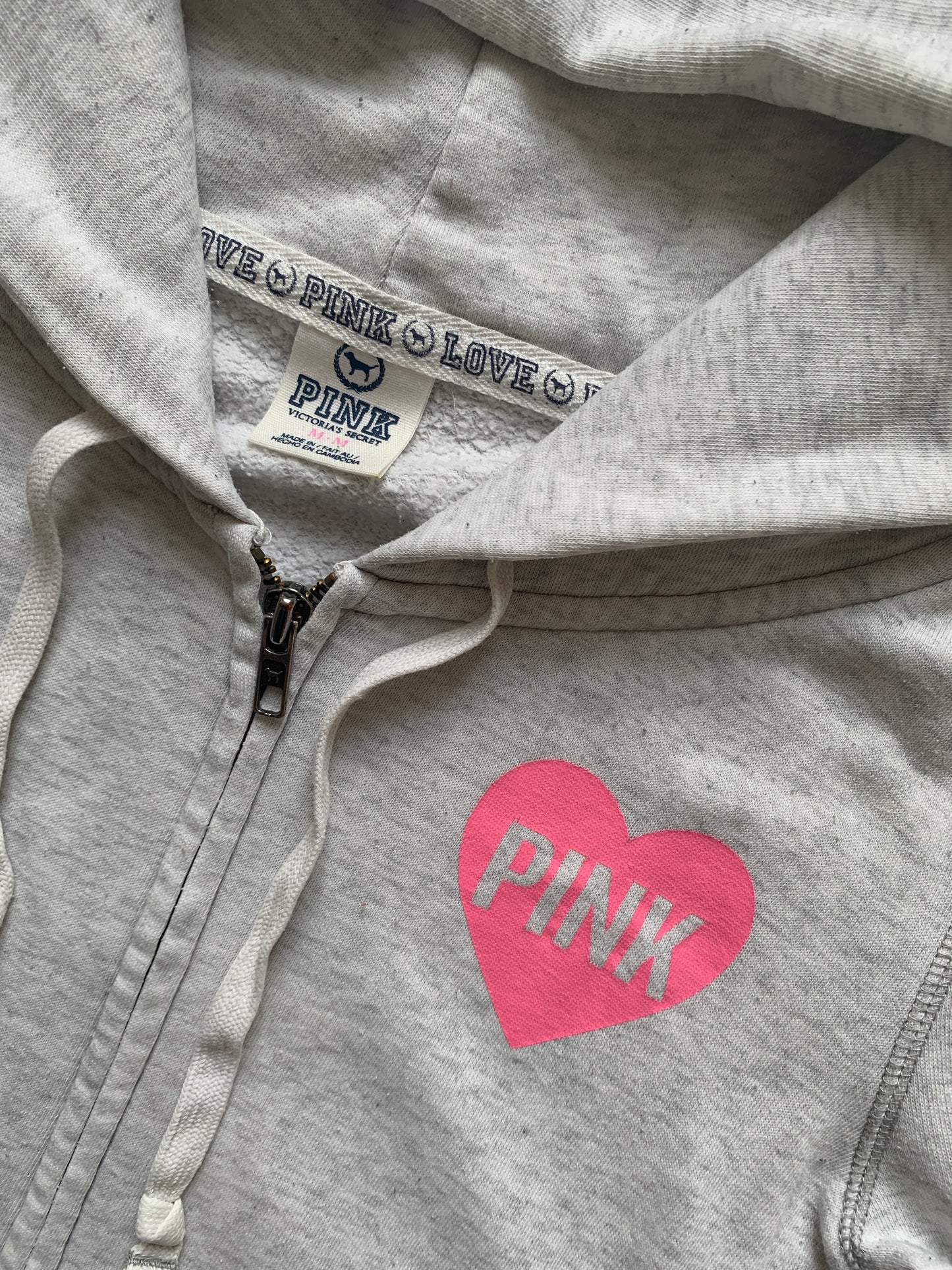 pink zip up size s/m